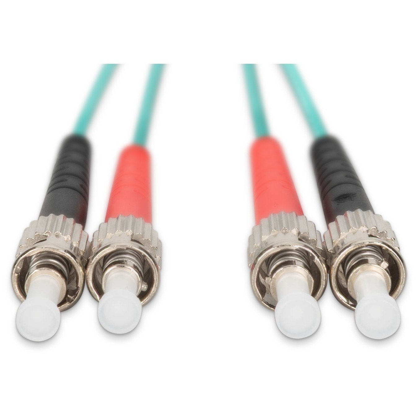 DIGITUS LWL Patchkabel ST to ST OM3 Duplex - 1.00 m - Aqua — Buy in Cyprus with Fast Delivery