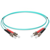 DIGITUS LWL Patchkabel ST to ST OM3 Duplex - 1.00 m - Aqua — Buy in Cyprus with Fast Delivery
