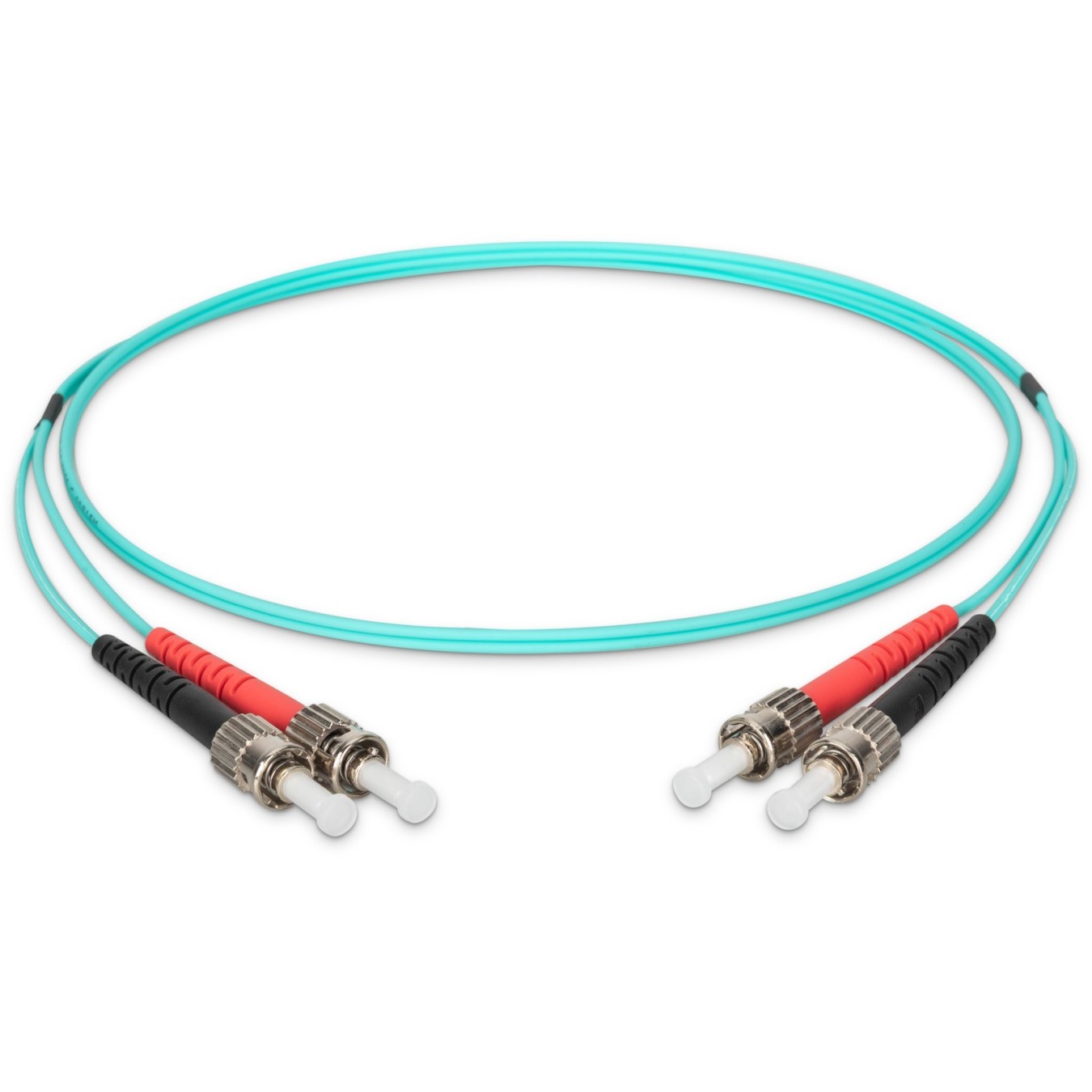 DIGITUS LWL Patchkabel ST to ST OM3 Duplex - 1.00 m - Aqua — Buy in Cyprus with Fast Delivery