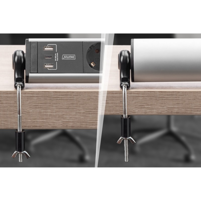 Buy Digitus 6-Port Power Strip with 2x USB-A, 1x USB-C and Switch - Color Black/... in Cyprus, Nicosia, Limassol, Larnaka, Pafos