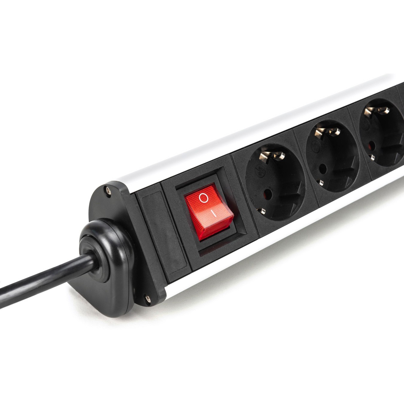 Digitus 6-Port Power Strip with 2x USB-A, 1x USB-C and Switch - Color Black/Silver — Buy in Cyprus with Fast Delivery