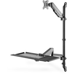 Buy Digitus Flexible Wall-Mounted Sit-Stand Workstation - DA-90372 - (Black, Wal... in Cyprus, Nicosia, Limassol, Larnaka, Pafos