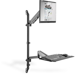 Buy Digitus Flexible Wall-Mounted Sit-Stand Workstation - DA-90372 - (Black, Wal... in Cyprus, Nicosia, Limassol, Larnaka, Pafos