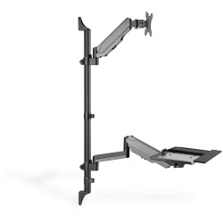 Buy Digitus Flexible Wall-Mounted Sit-Stand Workstation - DA-90372 - (Black, Wal... in Cyprus, Nicosia, Limassol, Larnaka, Pafos