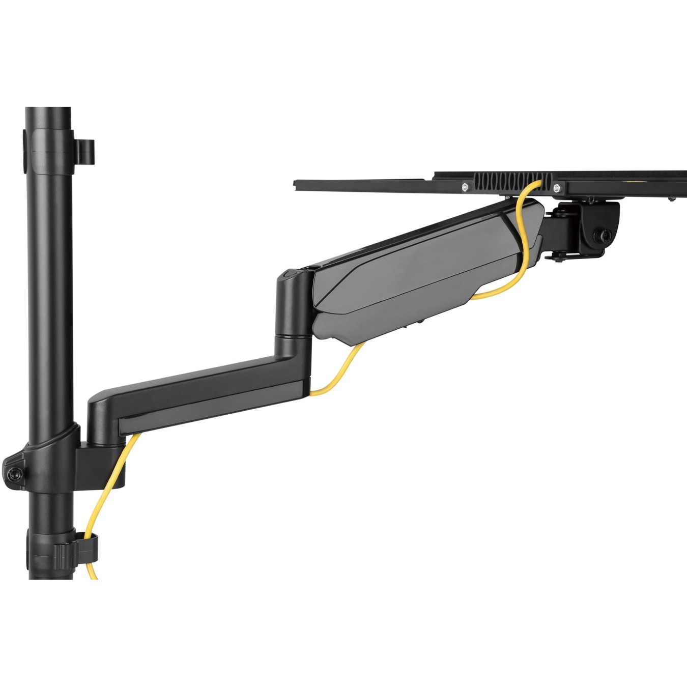 Digitus Flexible Wall-Mounted Sit-Stand Workstation - DA-90372 - (Black, Wall Mount, 1 Monitor, 8 kg)
