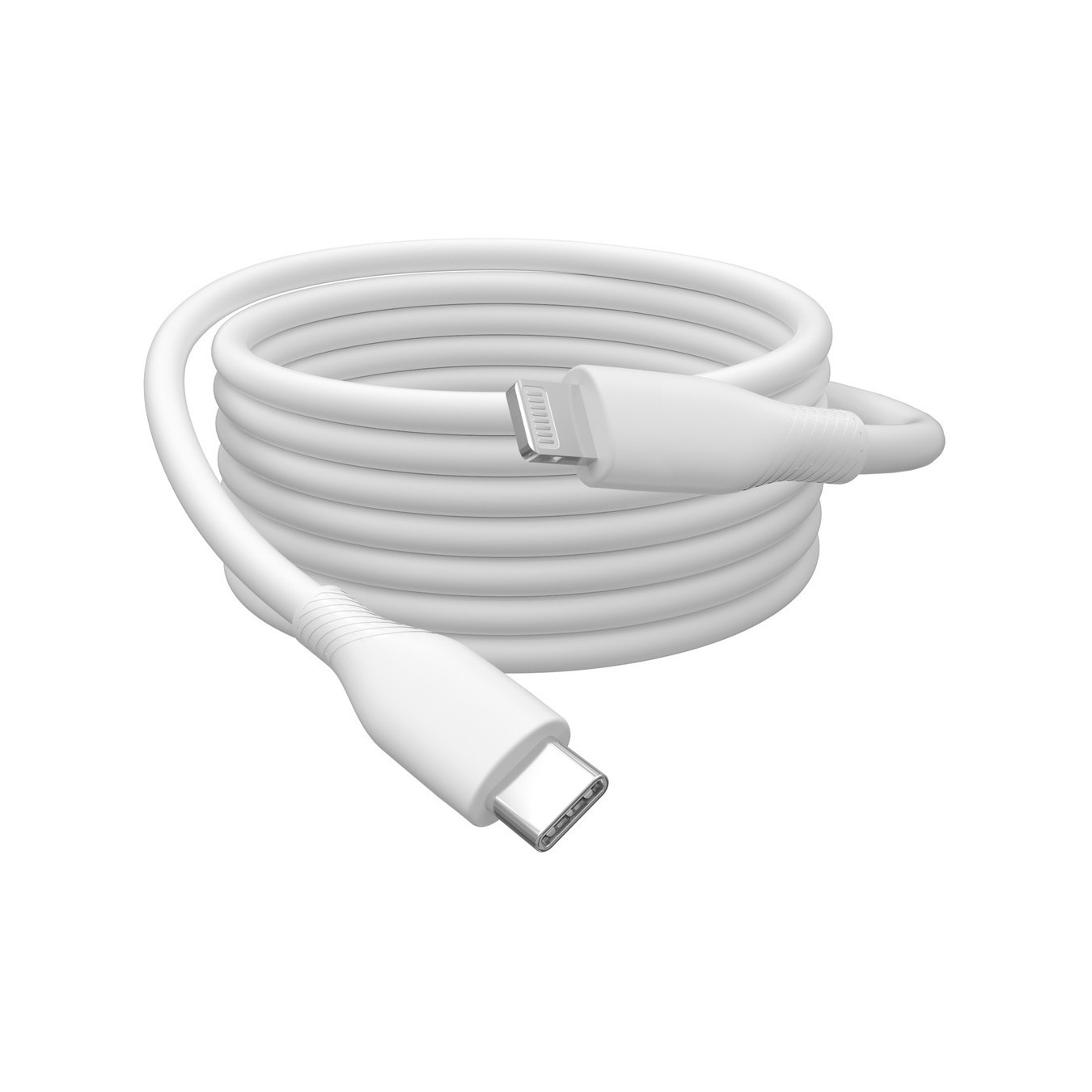 DIGITUS USB 2.0 Cable USB-C to Lightning - Silicone, 1m, MFI White — Buy in Cyprus with Fast Delivery