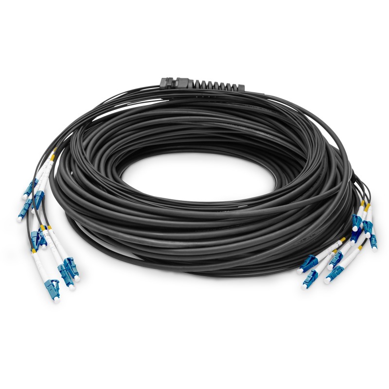 Buy DIGITUS LWL Patch Cable LC-UPC OS2, 100 m, 8-fiber, black, pre-terminated in Cyprus, Nicosia, Limassol, Larnaka, Pafos