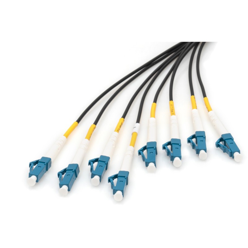 Buy DIGITUS LWL Patch Cable LC-UPC OS2, 100 m, 8-fiber, black, pre-terminated in Cyprus, Nicosia, Limassol, Larnaka, Pafos