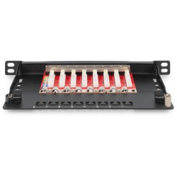 Buy DIGITUS Cat.6A Slim Patch Panel - 8-Port - 0.5U in Cyprus, Nicosia, Limassol, Larnaka, Pafos