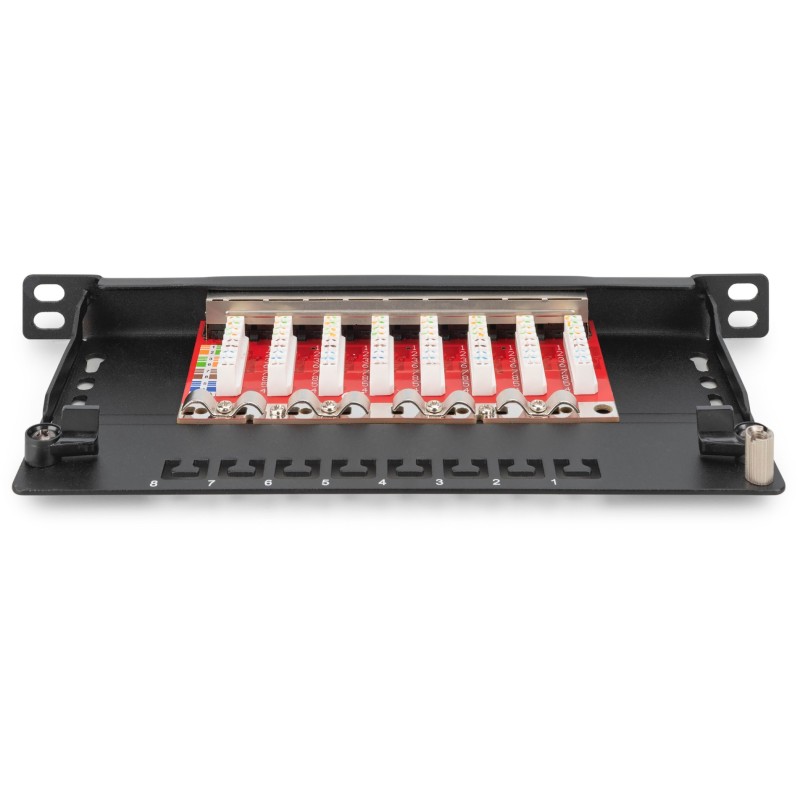 Buy DIGITUS Cat.6A Slim Patch Panel - 8-Port - 0.5U in Cyprus, Nicosia, Limassol, Larnaka, Pafos