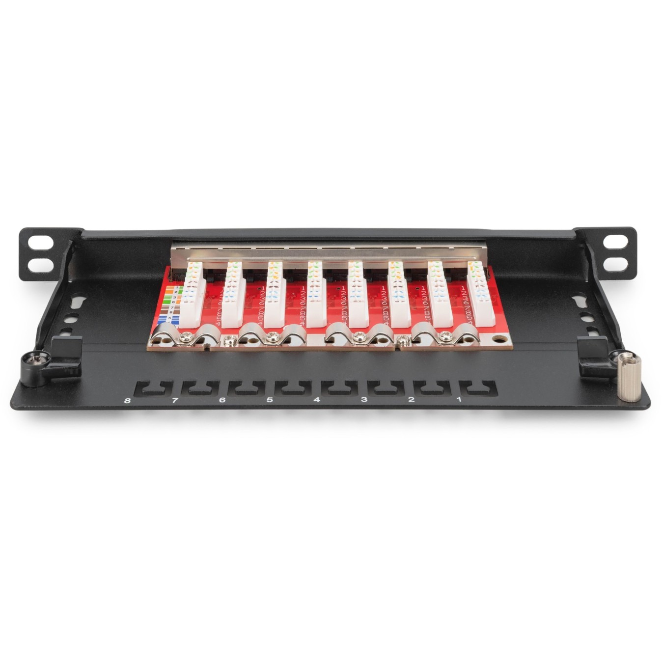 DIGITUS Cat.6A Slim Patch Panel - 8-Port - 0.5U — Buy in Cyprus with Fast Delivery