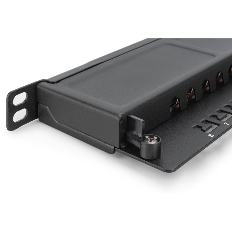 Buy DIGITUS Cat.6A Slim Patch Panel - 8-Port - 0.5U in Cyprus, Nicosia, Limassol, Larnaka, Pafos