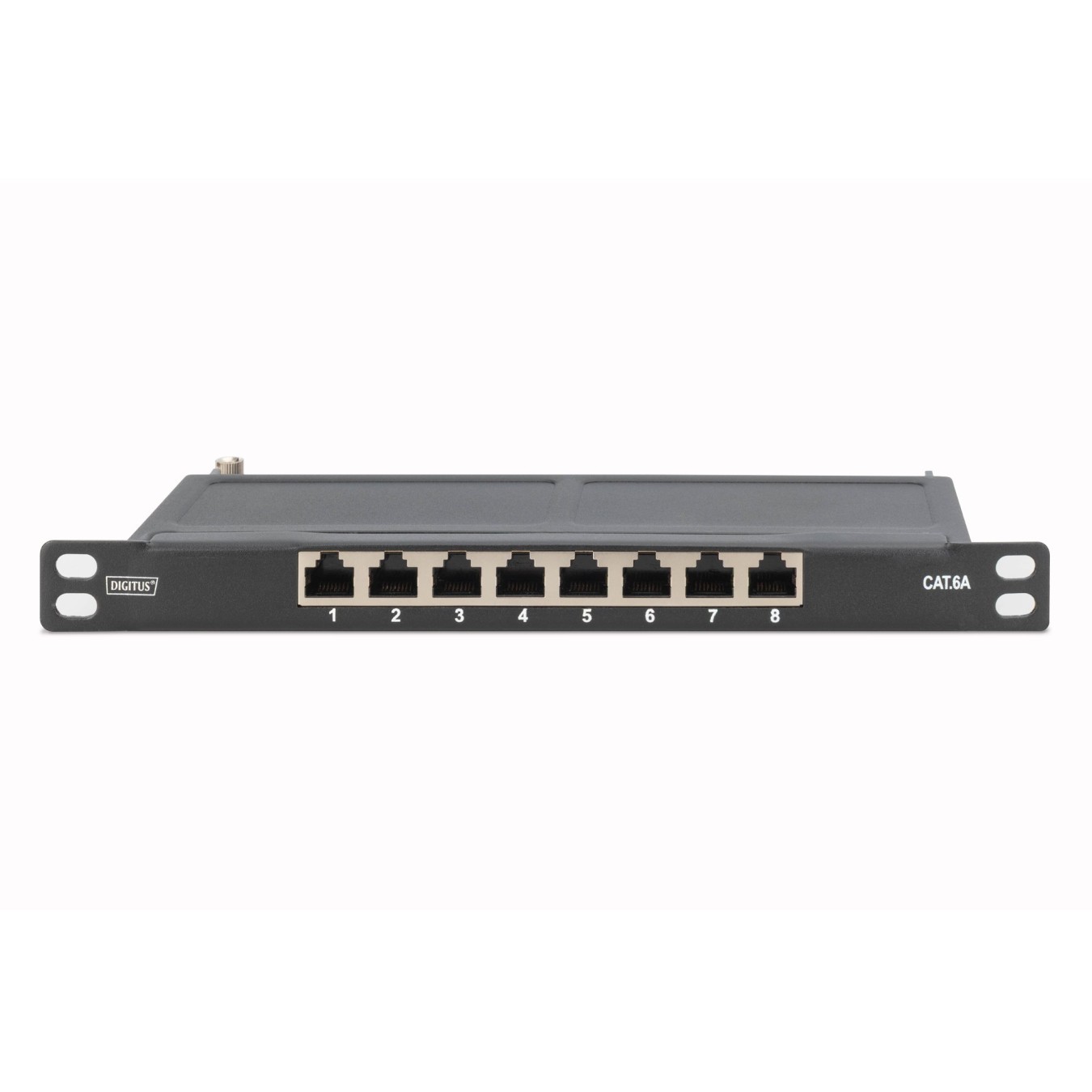 DIGITUS Cat.6A Slim Patch Panel - 8-Port - 0.5U — Buy in Cyprus with Fast Delivery