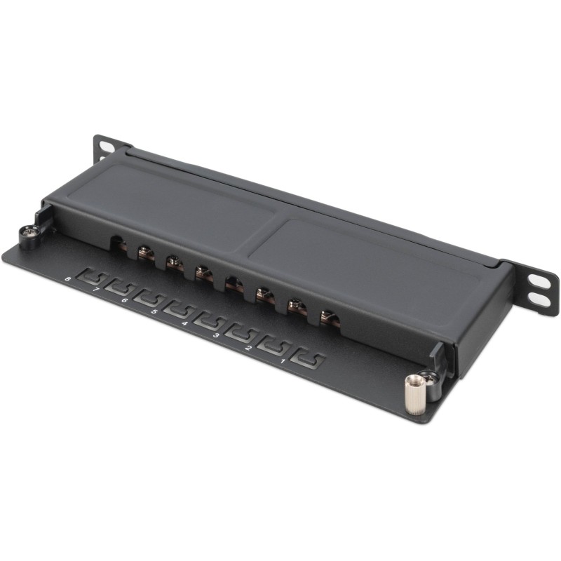 Buy DIGITUS Cat.6A Slim Patch Panel - 8-Port - 0.5U in Cyprus, Nicosia, Limassol, Larnaka, Pafos