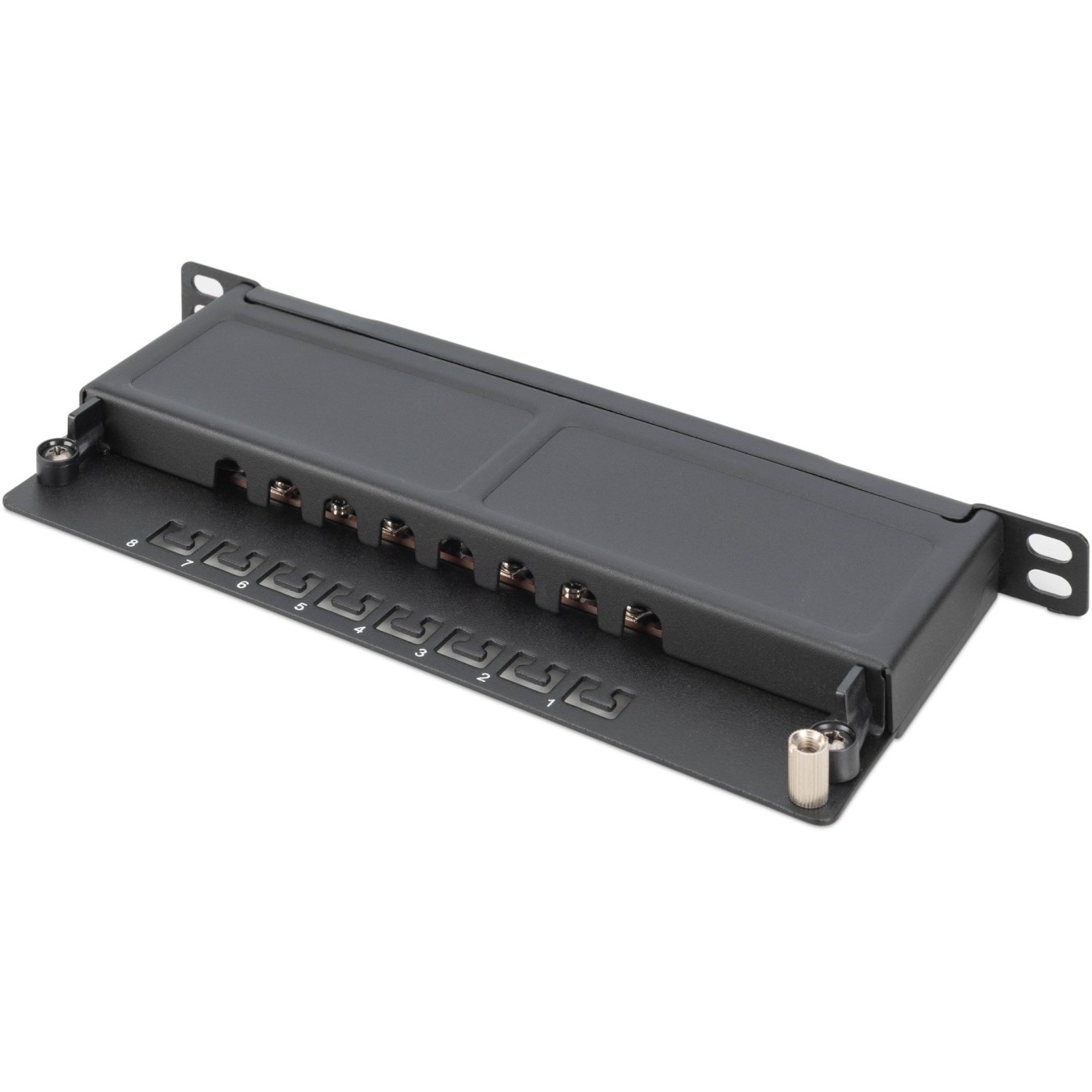 DIGITUS Cat.6A Slim Patch Panel - 8-Port - 0.5U — Buy in Cyprus with Fast Delivery