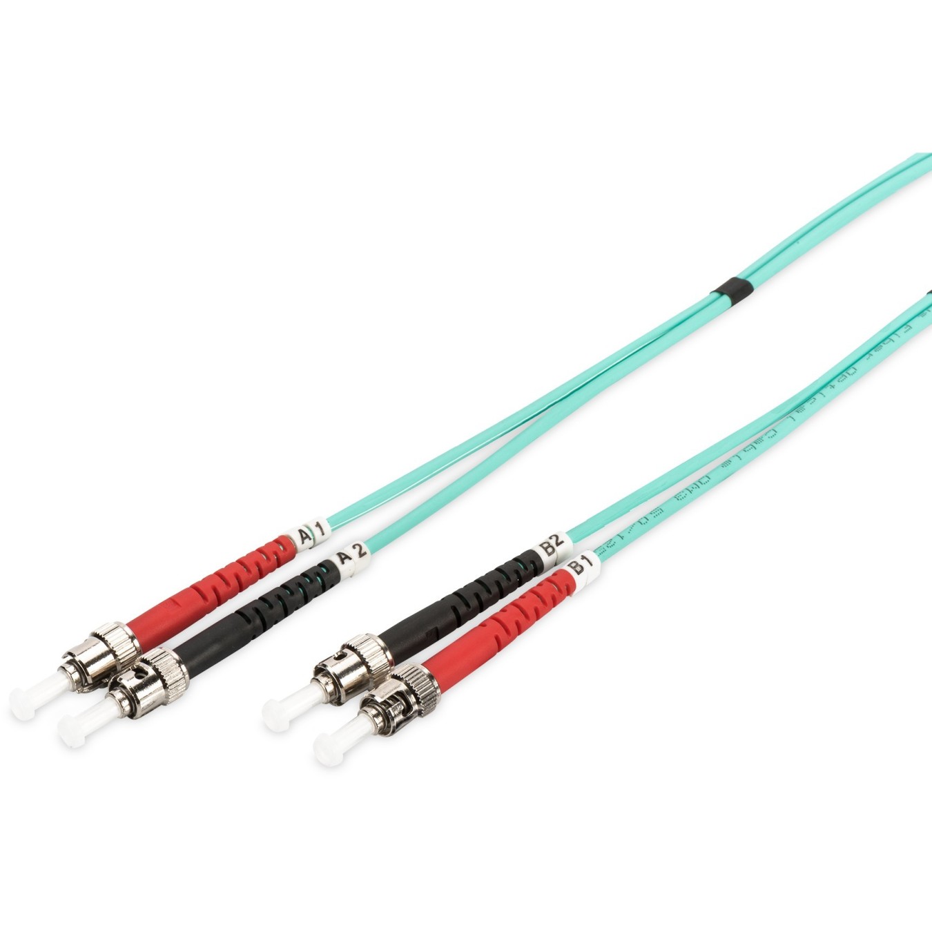 DIGITUS Fiber Optic Patch Cable ST-ST 10.00m Multimode OM3 - Aqua — Buy in Cyprus with Fast Delivery