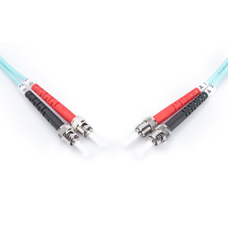 Buy DIGITUS LWL Patchkabel ST to ST - OM3 Multimode Duplex, 2 m, Aqua in Cyprus, Nicosia, Limassol, Larnaka, Pafos