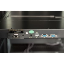 DIGITUS Modular Console 17-inch TFT - 8-Port KVM & Touchpad - German Keyboard - Black — Buy in Cyprus with Fast Delivery