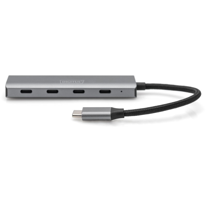 Buy DIGITUS USB-C Hub 4-Port USB 3.1 - Integrated Cable (Silver) in Cyprus, Nicosia, Limassol, Larnaka, Pafos