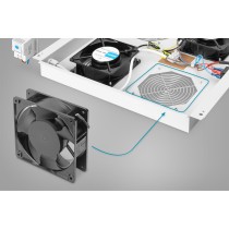 DIGITUS Replacement Fan for Fan Modules - Black - 2.3 m³/min, 47 dB, Computer Case — Buy in Cyprus with Fast Delivery