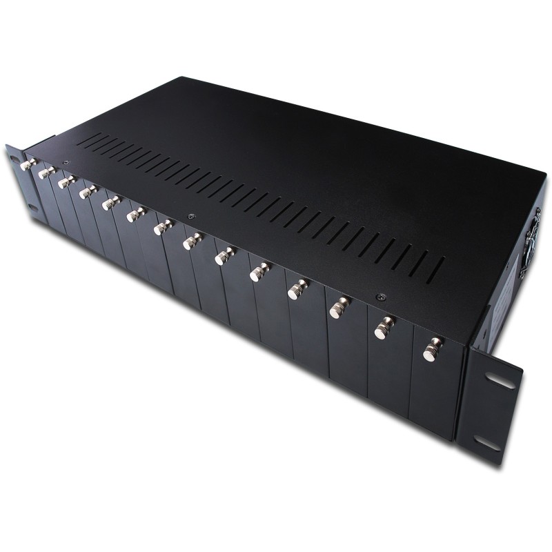 Buy DIGITUS Media Converter Chassis 2HE 14-Slot - Black - Rack-Mount 2U Chassis in Cyprus, Nicosia, Limassol, Larnaka, Pafos
