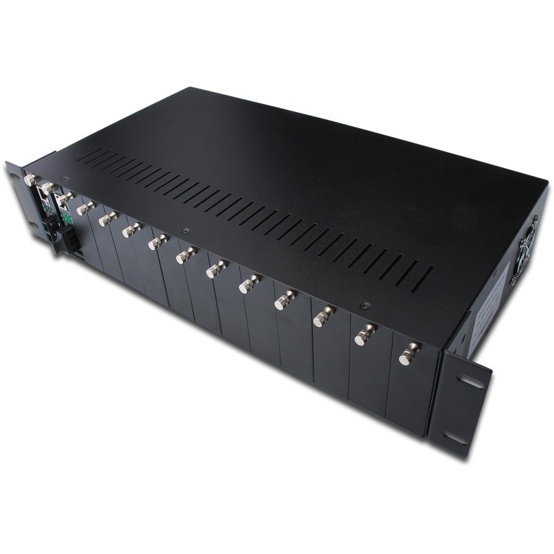Buy DIGITUS Media Converter Chassis 2HE 14-Slot - Black - Rack-Mount 2U Chassis in Cyprus, Nicosia, Limassol, Larnaka, Pafos
