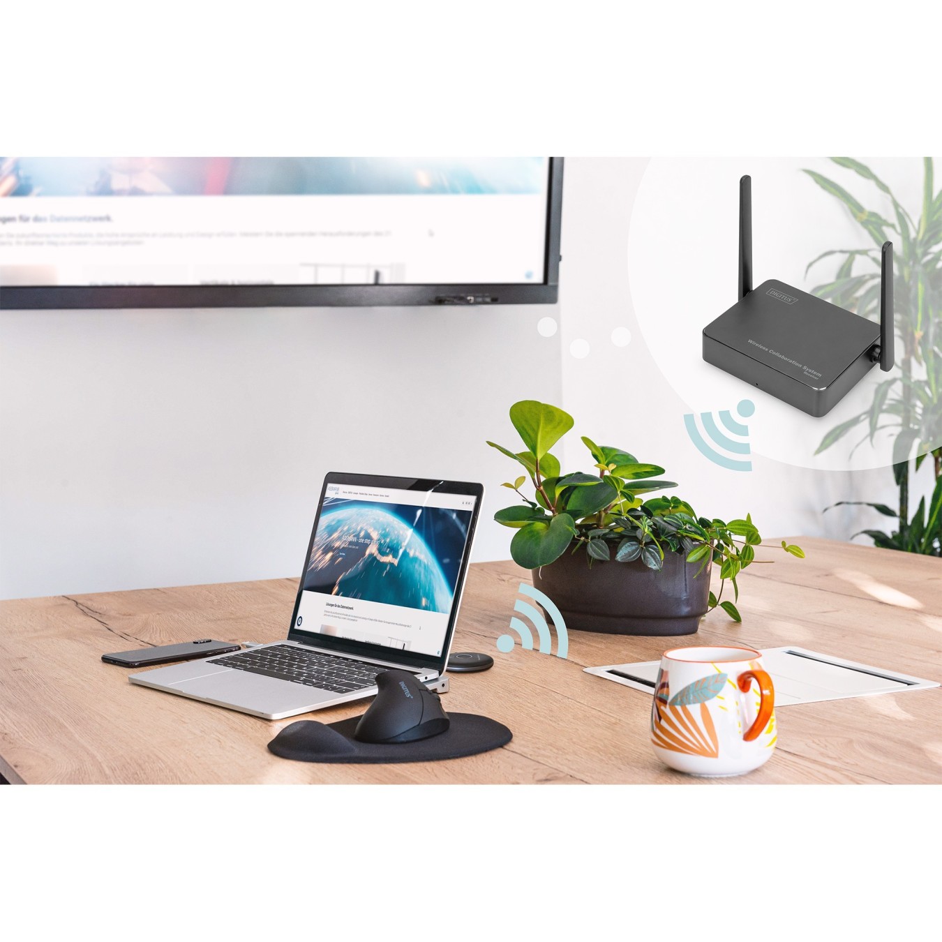 Digitus Wireless HDMI Transmitter for Click & Present Pro - DS-55317 - Plug-and-play wireless presentation dongle