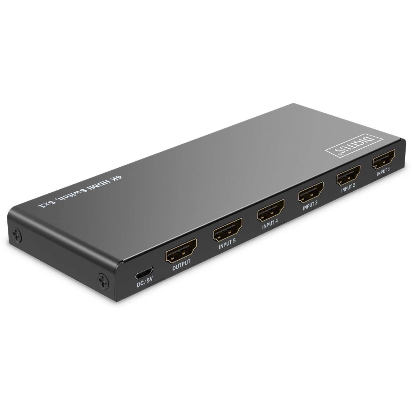 DIGITUS HDMI Switch - 5x1 4K 60Hz HDCP 2.3 — Buy in Cyprus with Fast Delivery