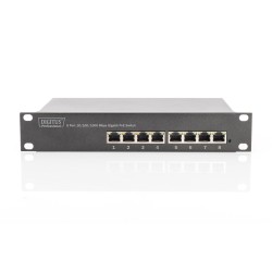 Buy DIGITUS Switch 8-Port Gigabit PoE Unmanaged - Grey, 80W PoE in Cyprus, Nicosia, Limassol, Larnaka, Pafos