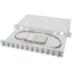 Buy DIGITUS Fiber Splice Box 1U - Grey, 12x SC OM3 in Cyprus, Nicosia, Limassol, Larnaka, Pafos