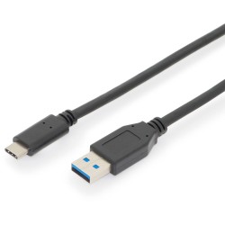 Buy DIGITUS USB 2.0 USB-C to USB-A Cable - 1.0 m - Black in Cyprus, Nicosia, Limassol, Larnaka, Pafos