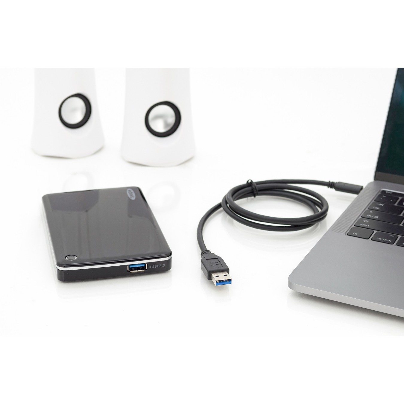 DIGITUS USB 2.0 USB-C to USB-A Cable - 1.0 m - Black — Buy in Cyprus with Fast Delivery