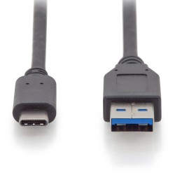 Buy DIGITUS USB 2.0 USB-C to USB-A Cable - 1.0 m - Black in Cyprus, Nicosia, Limassol, Larnaka, Pafos
