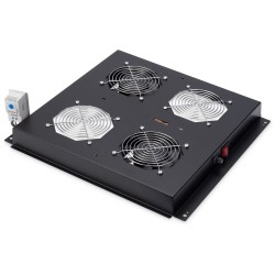 Buy DIGITUS Roof Cooling Unit Unique Dynamic 2 Fans - Black, 19" mounting in Cyprus, Nicosia, Limassol, Larnaka, Pafos