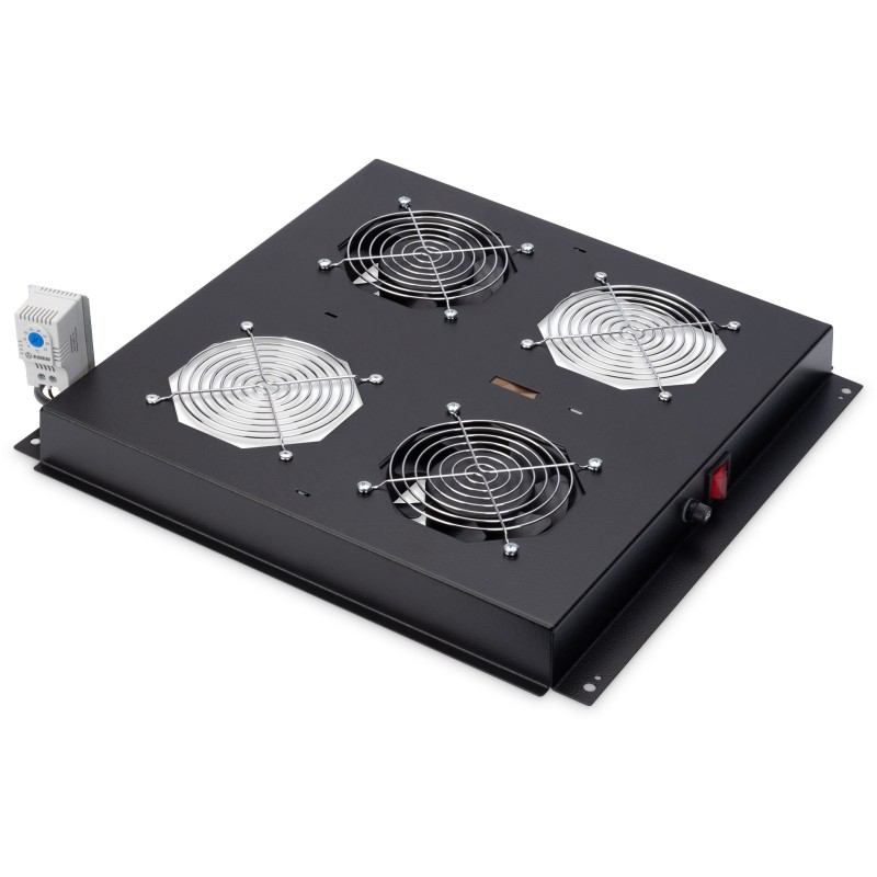 Buy DIGITUS Roof Cooling Unit Unique Dynamic 2 Fans - Black, 19" mounting in Cyprus, Nicosia, Limassol, Larnaka, Pafos