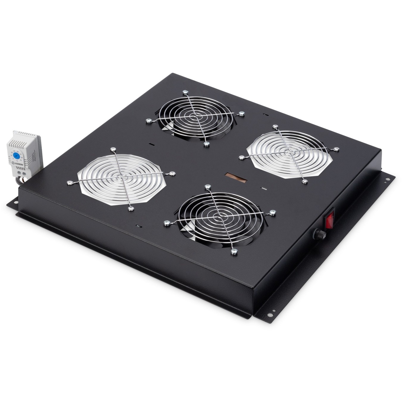 DIGITUS Roof Cooling Unit Unique Dynamic 2 Fans - Black, 19" mounting — Buy in Cyprus with Fast Delivery