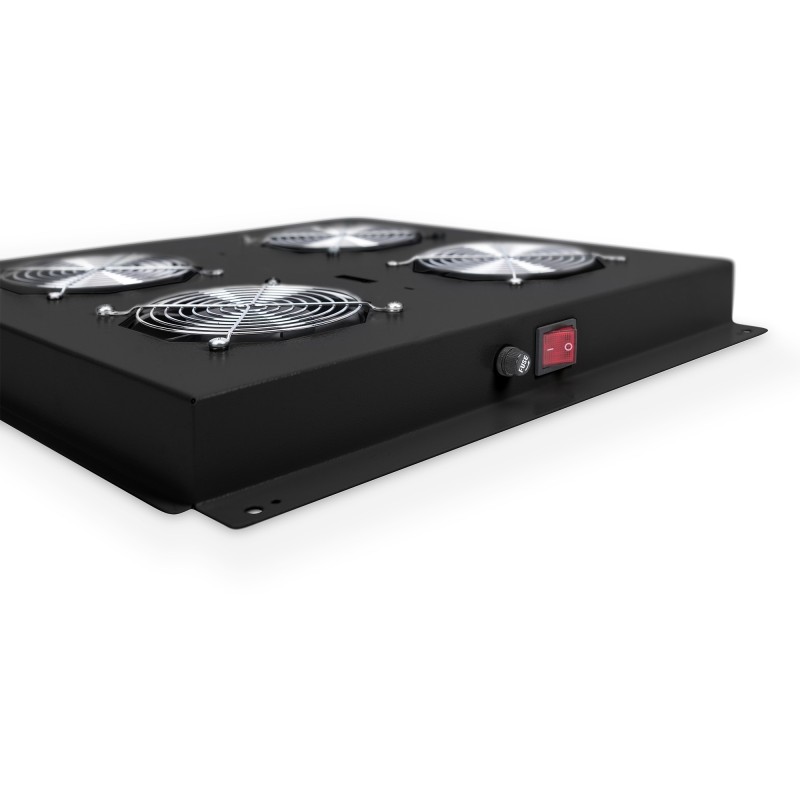 Buy DIGITUS Roof Cooling Unit Unique Dynamic 2 Fans - Black, 19" mounting in Cyprus, Nicosia, Limassol, Larnaka, Pafos