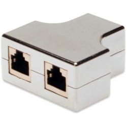 Buy Digitus CAT 5e Shielded RJ45 Modular Coupler - Grey in Cyprus, Nicosia, Limassol, Larnaka, Pafos