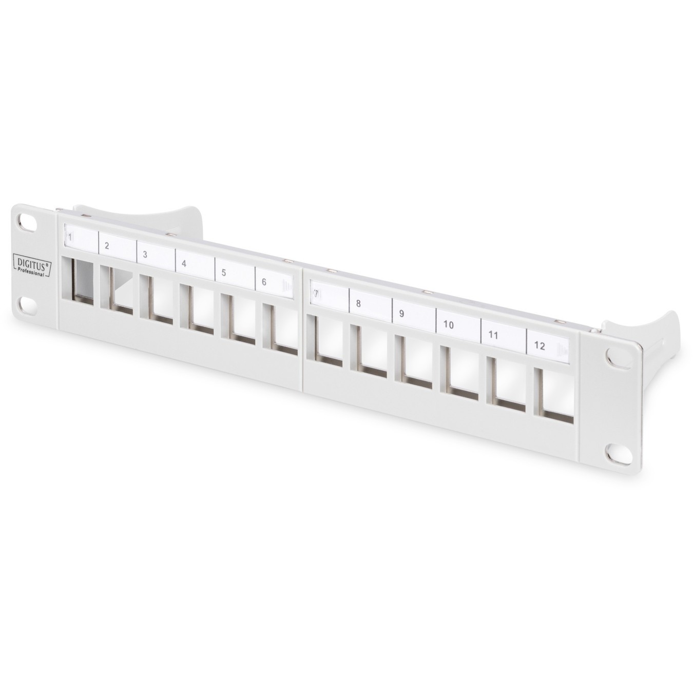 DIGITUS Patchpanel 12-Port Modular - 1U, 19-inch Rack Mount — Buy in Cyprus with Fast Delivery