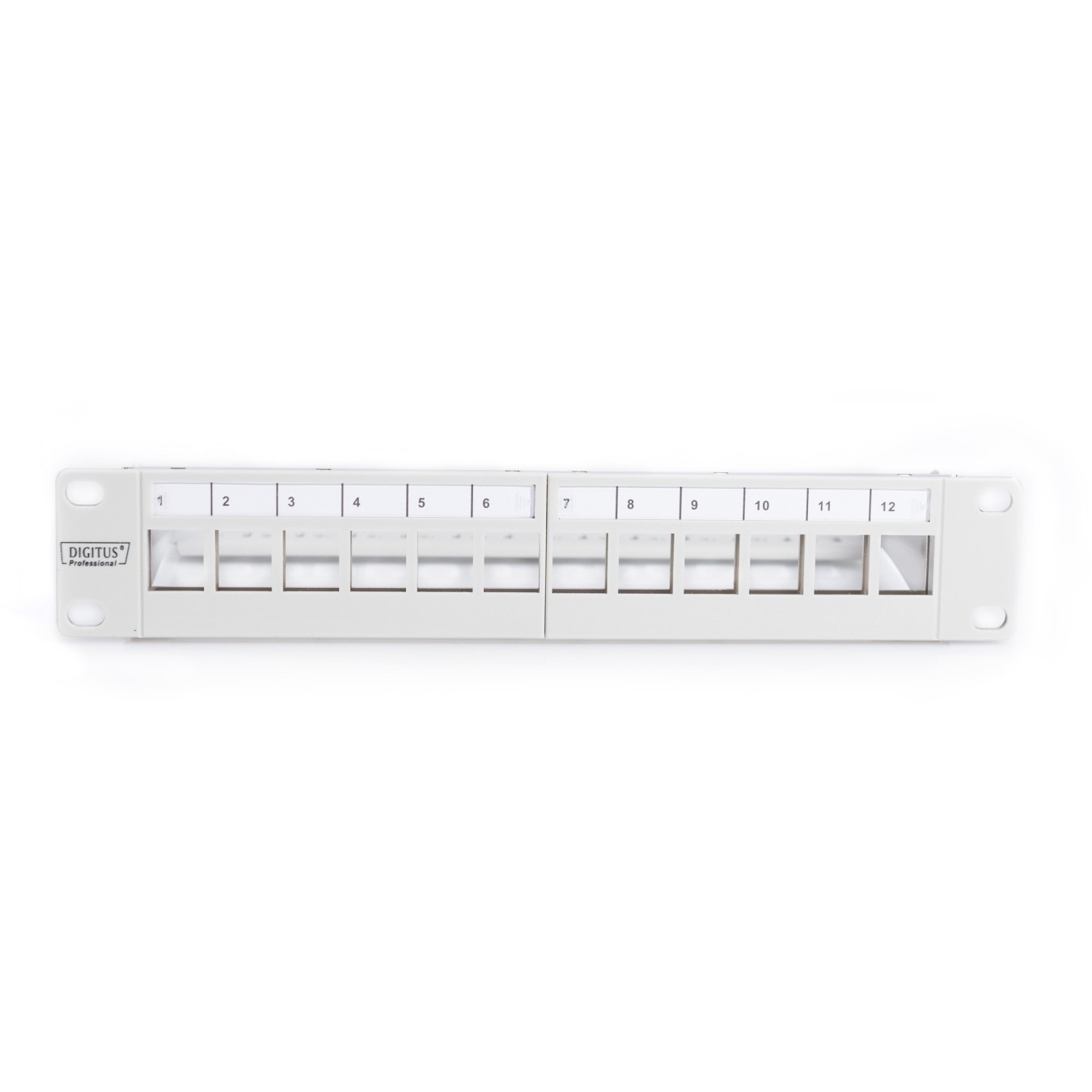 DIGITUS Patchpanel 12-Port Modular - 1U, 19-inch Rack Mount — Buy in Cyprus with Fast Delivery