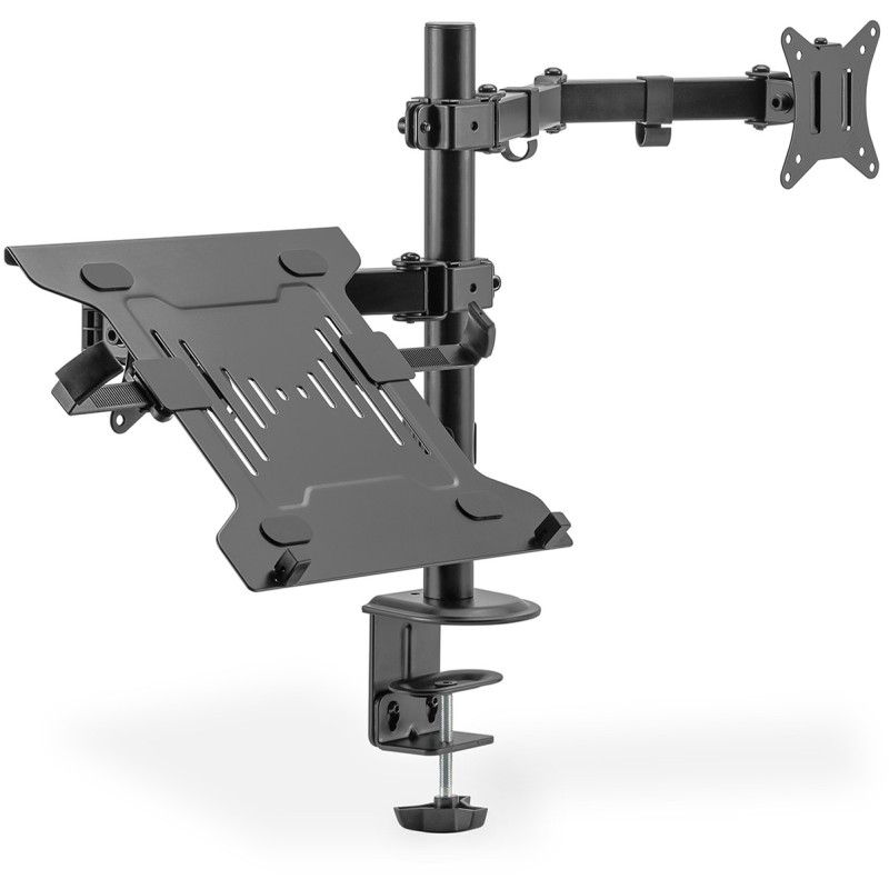 Buy Monitor Stand with Notebook Mount - DA-90436 - Desk Clamp, 17-32 in, 9 kg, B... in Cyprus, Nicosia, Limassol, Larnaka, Pafos