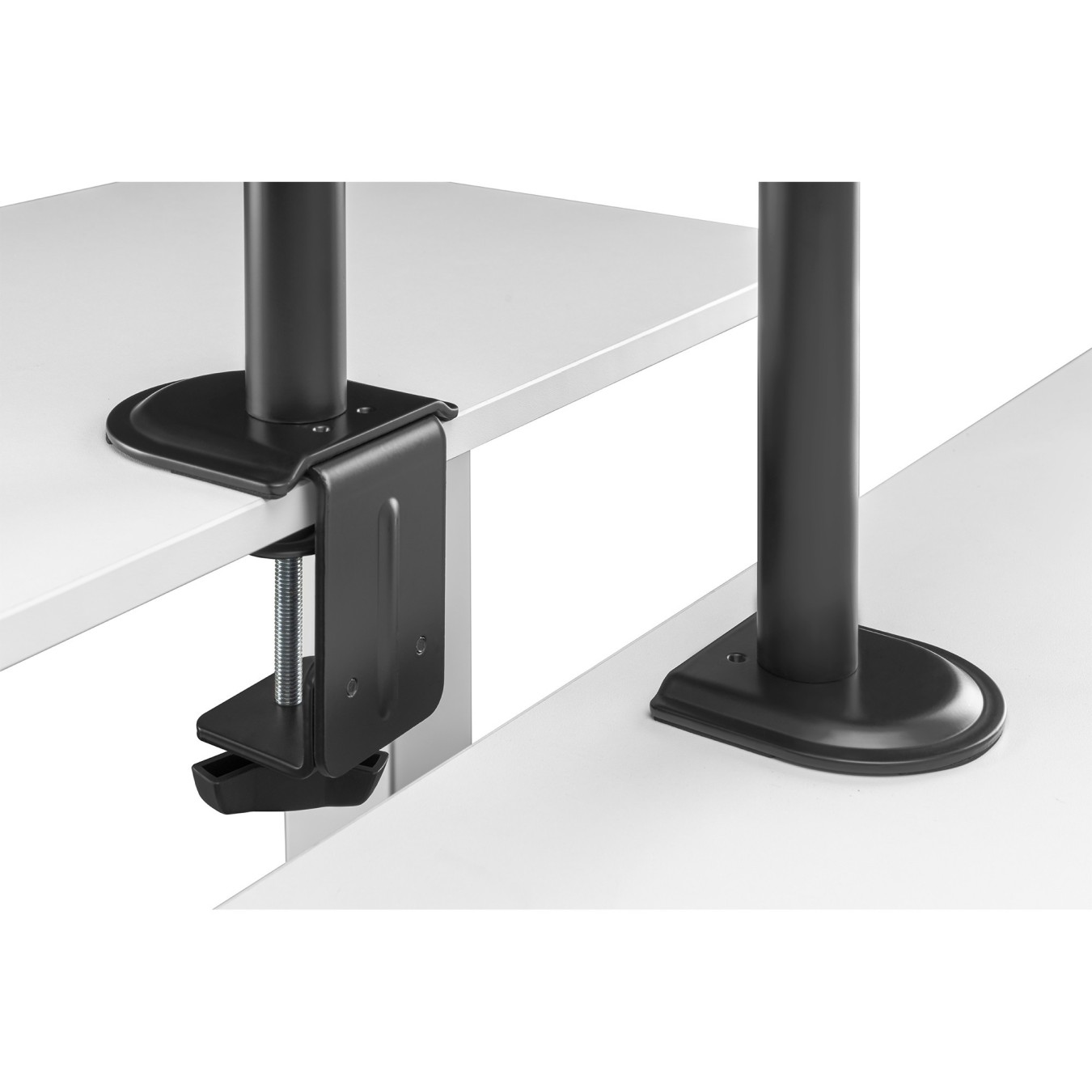 Monitor Stand with Notebook Mount - DA-90436 - Desk Clamp, 17-32 in, 9 kg, Black — Buy in Cyprus with Fast Delivery