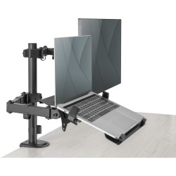 Buy Monitor Stand with Notebook Mount - DA-90436 - Desk Clamp, 17-32 in, 9 kg, B... in Cyprus, Nicosia, Limassol, Larnaka, Pafos