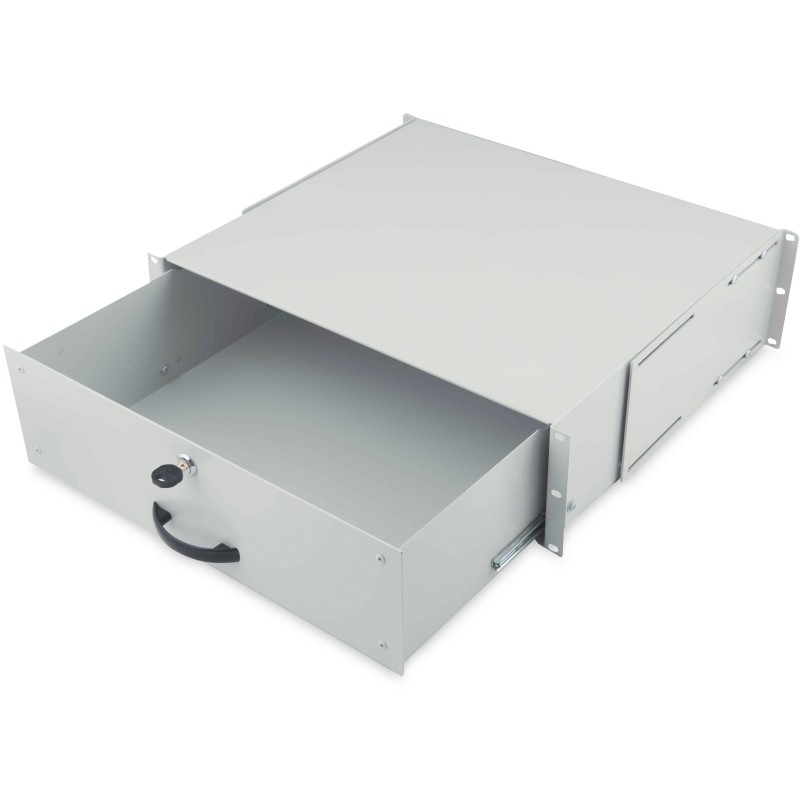 Buy DIGITUS Drawer 3U 483mm gray lockable in Cyprus, Nicosia, Limassol, Larnaka, Pafos