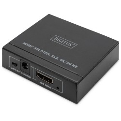 Buy DIGITUS HDMI Splitter 1x2 4K 30Hz - Black in Cyprus, Nicosia, Limassol, Larnaka, Pafos