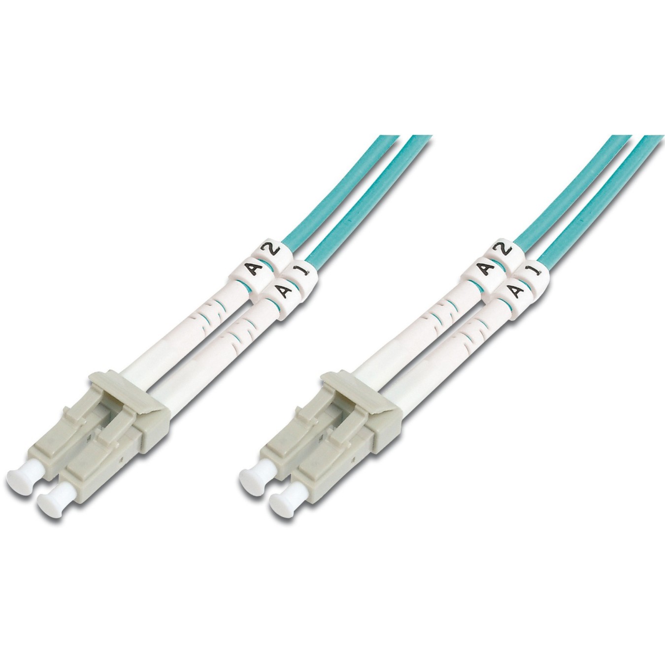DIGITUS LWL Patchkabel LC to LC - Aqua OM3 Multimode Duplex - 15 m — Buy in Cyprus with Fast Delivery