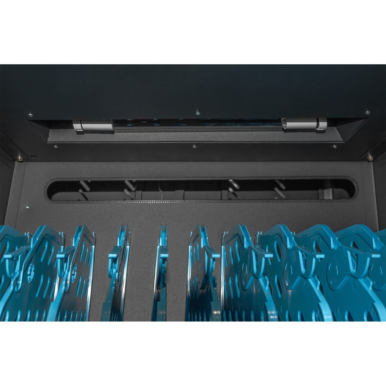 Digitus Mobile Charging Cabinet for 30 Notebooks/Tablets Up to 15.6" - Black, USB-A, UVC Disinfection, Floor-Standing