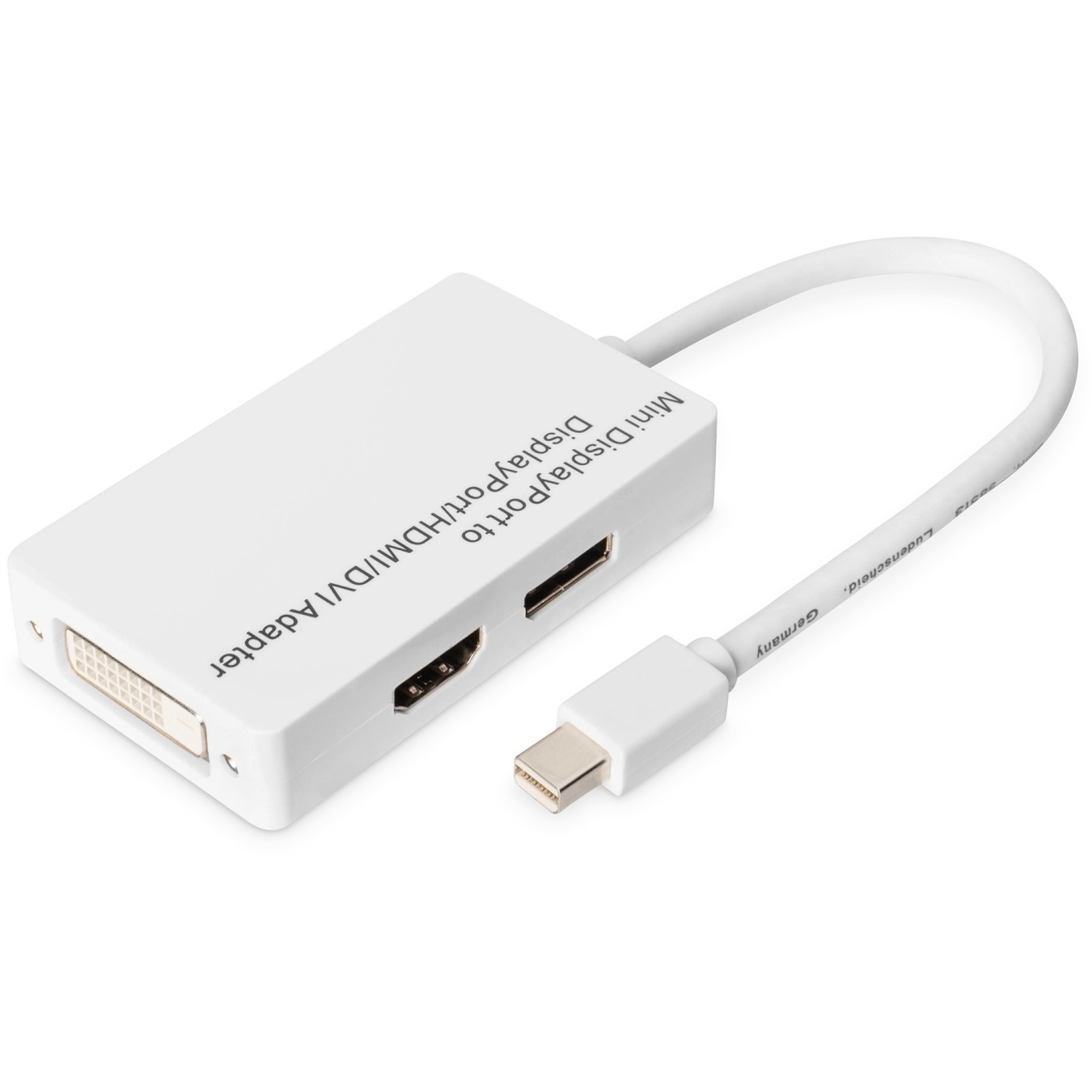 DIGITUS Mini DisplayPort to DVI-D Adapter - 0.2 m Cable - White — Buy in Cyprus with Fast Delivery