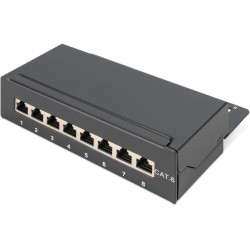 Buy DIGITUS Patchpanel 1HE 8-Port Cat6 Shielded Black - Black in Cyprus, Nicosia, Limassol, Larnaka, Pafos