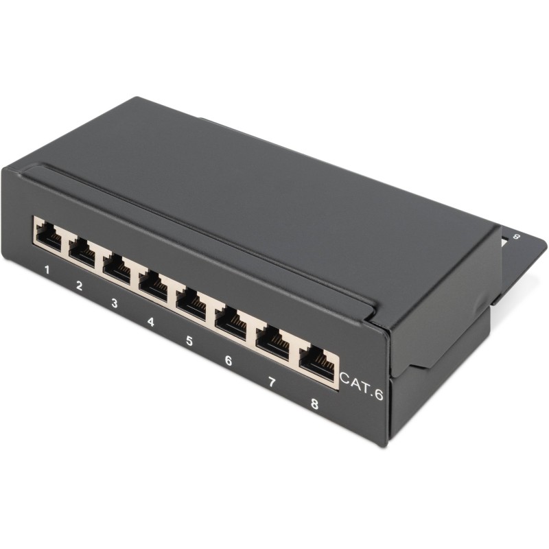 Buy DIGITUS Patchpanel 1HE 8-Port Cat6 Shielded Black - Black in Cyprus, Nicosia, Limassol, Larnaka, Pafos